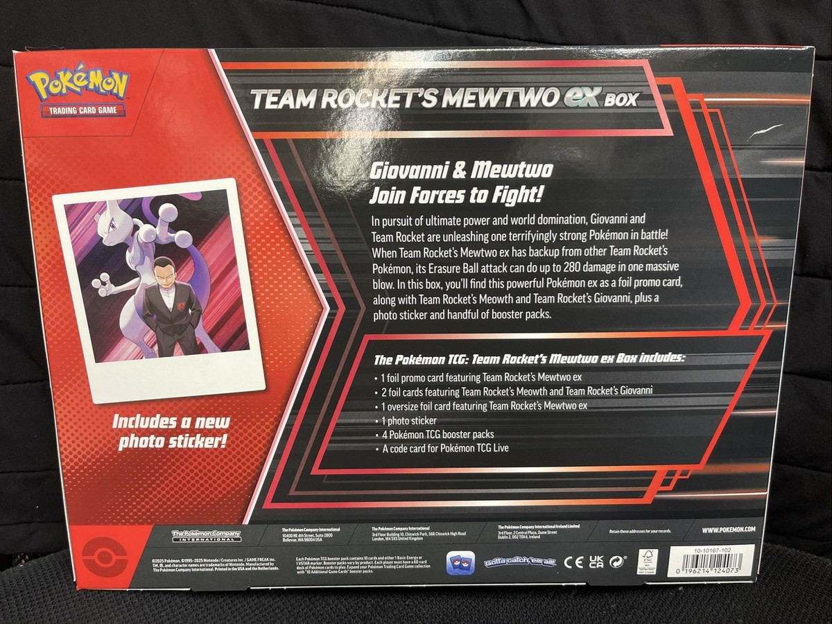 Pokemon TCG: Team Rocket's Mewtwo ex Box..
