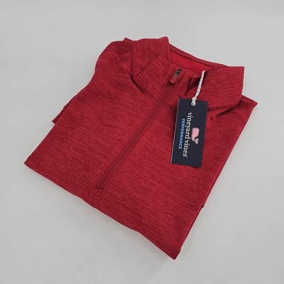 Vineyard Vines Performance Blank Sankaty Quarter Zip Pullover Mens X-LARGE NEW