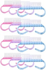 12-Pack Handle Grip Nail Brush assorted color , 12 Count Pack of 1
