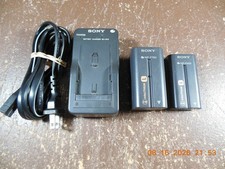 sony battery charger bc-v615, np-f550, np-f750 batteries genuine