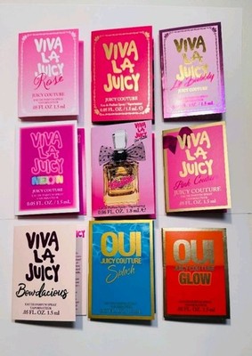 Juicy Couture Perfume For women Sample Size 9pcs (Viva La Juicy, Rose, Oui )