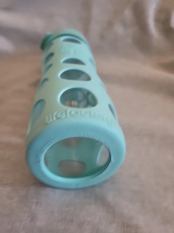 Lifefactory 16oz Glass Water Bottle with Silicone Sleeve, Mint  - Image 3 of 4