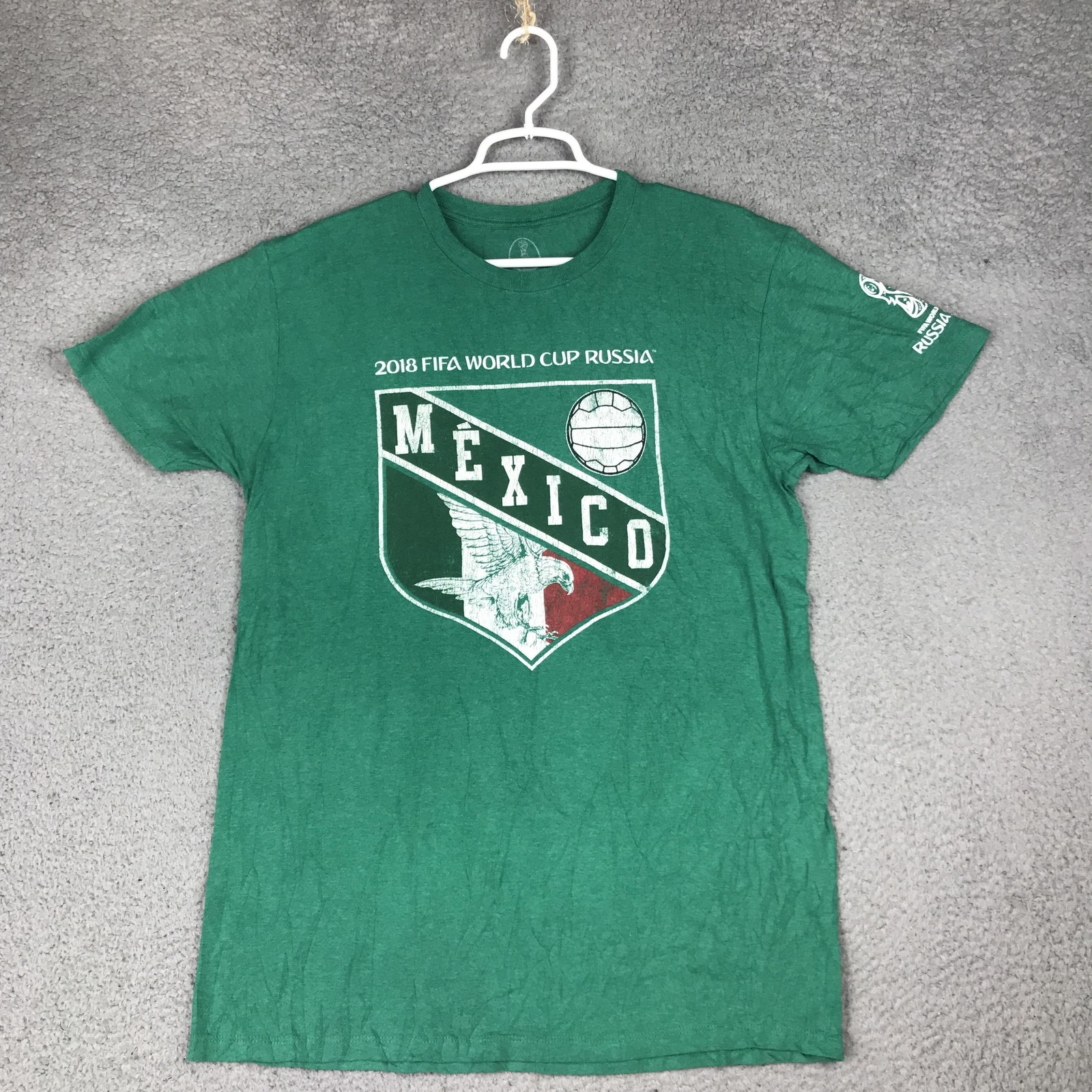 Mexico National Team Shirt Mens Large Green FIFA World Cup Russia 2018 Soccer