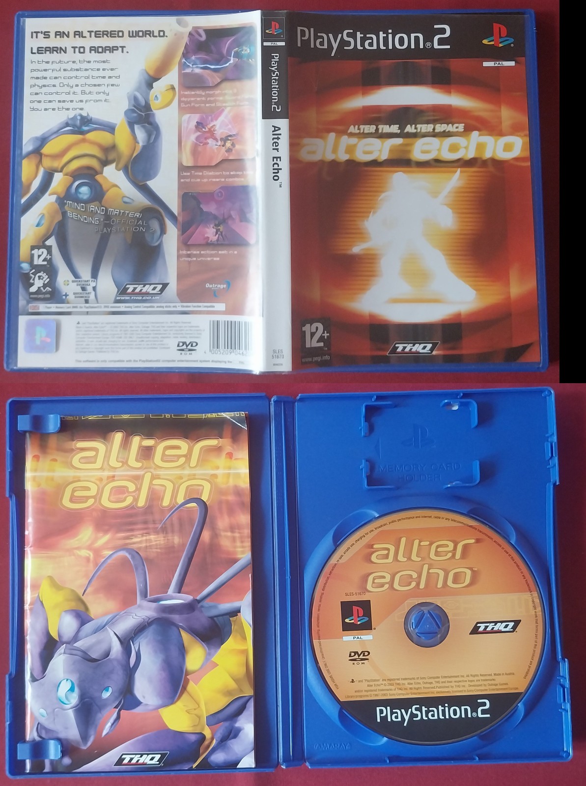 PS2, Jeu ALTER ECHO , PAL UK, en superbe état