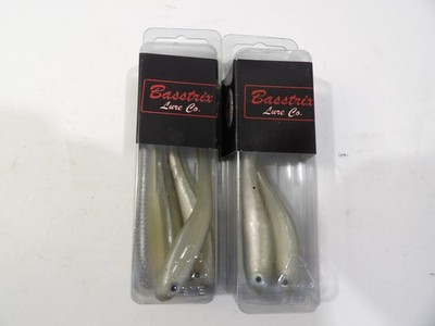 Basstrix Lure Co Paddle Tail 3.5 in soft bait, Tennessee Shad, 6 pcs