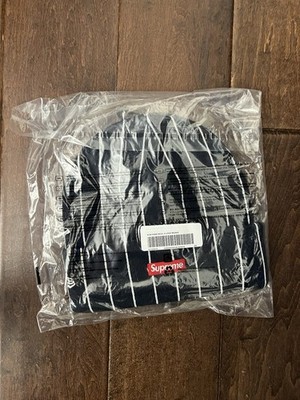 Supreme SS26 New Era Devil S Logo Acrylic Cuffed Beanie Stripe One