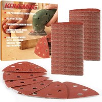 Schleifpapier 120 StüCk 40-400 KöRnung 93X93X93 Mm FüR Dreieckschleifer Werkzeug
