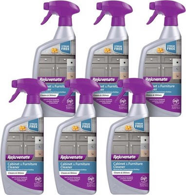 Rejuvenate Cabinet & Furniture Cleaner pH Neutral Streak and Residue Free Cleans
