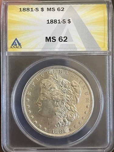 1881 S Morgan Silver Dollar ~ MINT STATE MS 62 ~ UNDERGRADED? ~ 90% Silver $1