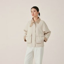 Brunello Cucinelli Womens Autumn Winter New Casual Retro Cotton Casual Jacket