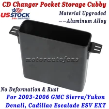 CD Changer Pocket Storage Cubby For Escalade ESV EXT Sierra Yukon Denali 2003-06