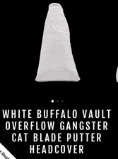 Bettinardi WHITE BUFFALO VAULT 💰 GANGSTER CAT BLADE PUTTER HEADCOVER 1 of 1 