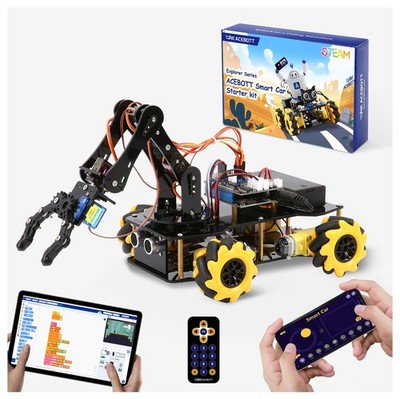 Robotics for Kids Ages 8-12, ACEBOTT Smart Robot Arm Car 