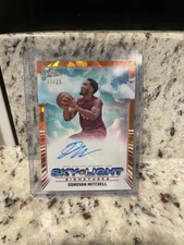 2024/25 Topps Chrome Sapphire Donovan Mitchell Sky Light Auto Orange SP 12/25