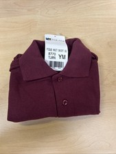 New Unisex Tulane Burgundy Uniform Polo Size Youth Medium