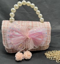 sac à main fille avec noeud à froufrous option pour sac à main ou bandoulière neuf