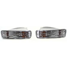 Turn Signal Light Set For 96-98 Toyota 4Runner with Bulb Front Diamond Design