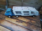 VINTAGE 1970'S TONKA MOTOR MOVER CAR CARRIER,  PRESSED STEEL ,ALL WINDOWS INTACT