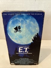 E.T. ET The Extra Terrestrial : VHS Tape 1982 - Green and Black Spielberg WORKS