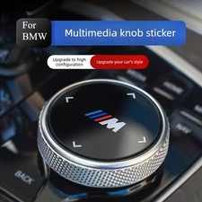 48mm Bmw M Sport Idrive Knob Sticker Hd Glass Emblem Wultimedia Controller Decal