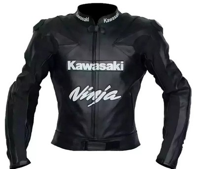 New Kawasaki Ninja Motorrad Racing biker leather Jacket, MotoGP Leather Jacket