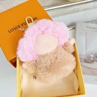  Louis Vuitton Women's Pink plush Sunflower Charm Keychain Accessory — photo 5