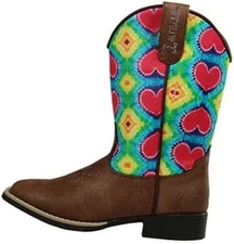M&F Western Twister Abigale Childrens Tye Dye Boots - Size 12