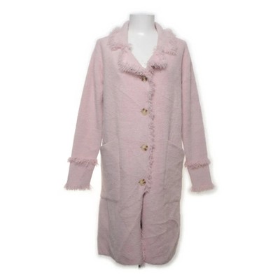 Rino & Pelle* Strickmantel Catena Jacke Mantel Fransen rosé Gr. XL