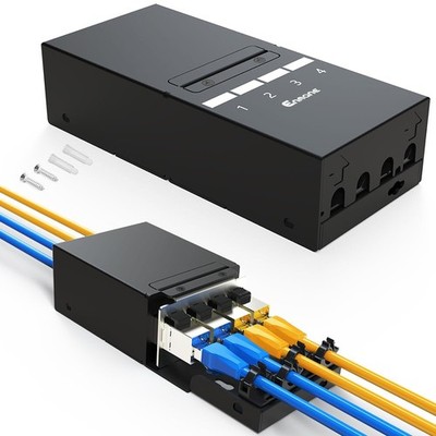 4 Port Patch Panel Blank Keystone Patch Panel UTP&STP with LC/SC/ST/FC/USB/HD...