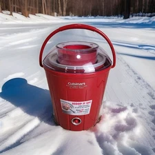 Cuisinart Frozen Yogurt Ice Cream Sorbet Maker Red 1.5 Qt Model Ice-25R