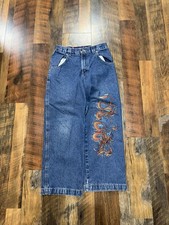 Vintage Faded Men s JNCO Tribal Dragon Wide Leg Baggy Jeans 28-26 Dragon Youth