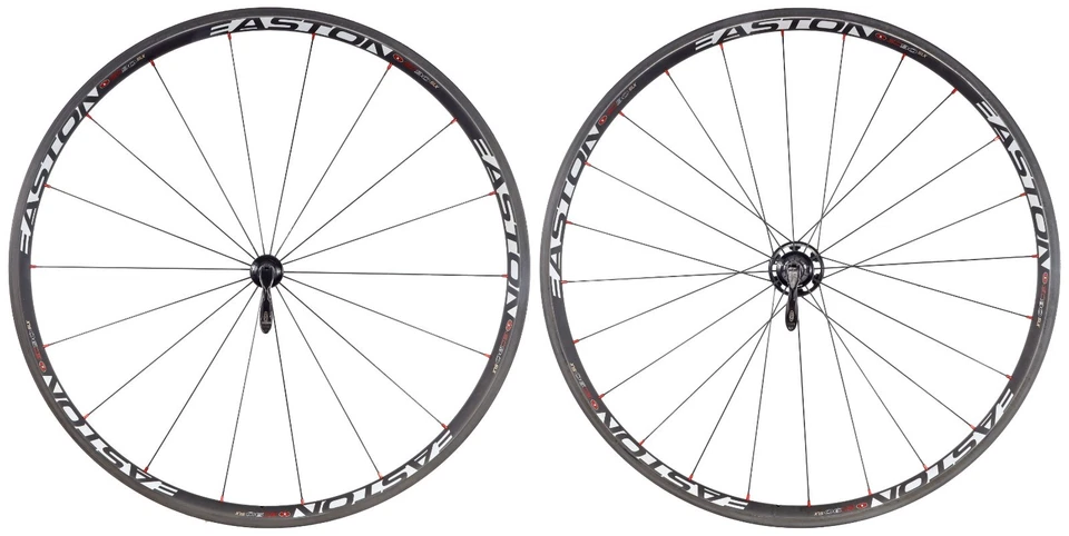 Easton EC90 SLX Carbon Tubular Road Wheelset Shimano 11 Spd 700c Rim Brake QR R4 - Image 2 of 4