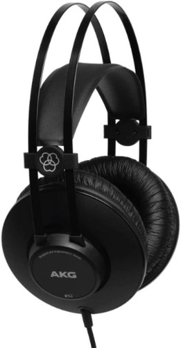 Cuffie da studio con padiglioni auricolari morbidi AKG K52, Driver da 42 mm  Nero | eBay