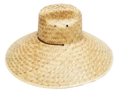 Double Woven Hard Shell Shade Hat Wide Brim Straw Hat MADE 