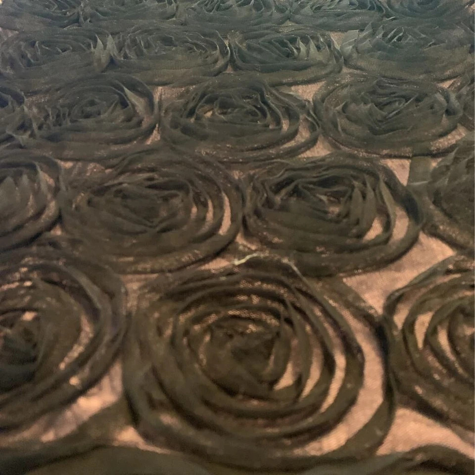 Democracy Womens A Line Dress Black Floral Lined Spaghetti Strap Zipper 2 - Image 3 of 4