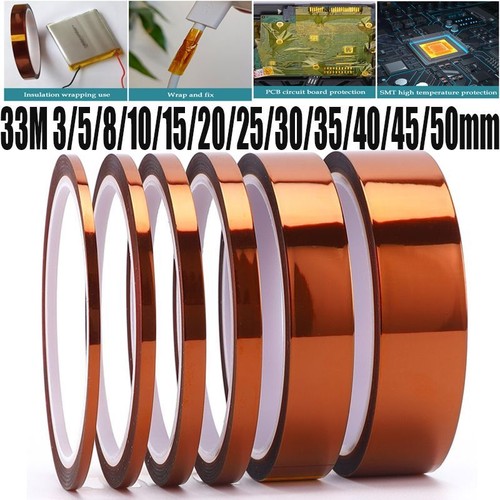 33M Single Side Conductive Copper Foil Tape Strip Heat Resist High Adhesive - Foto 2 di 12