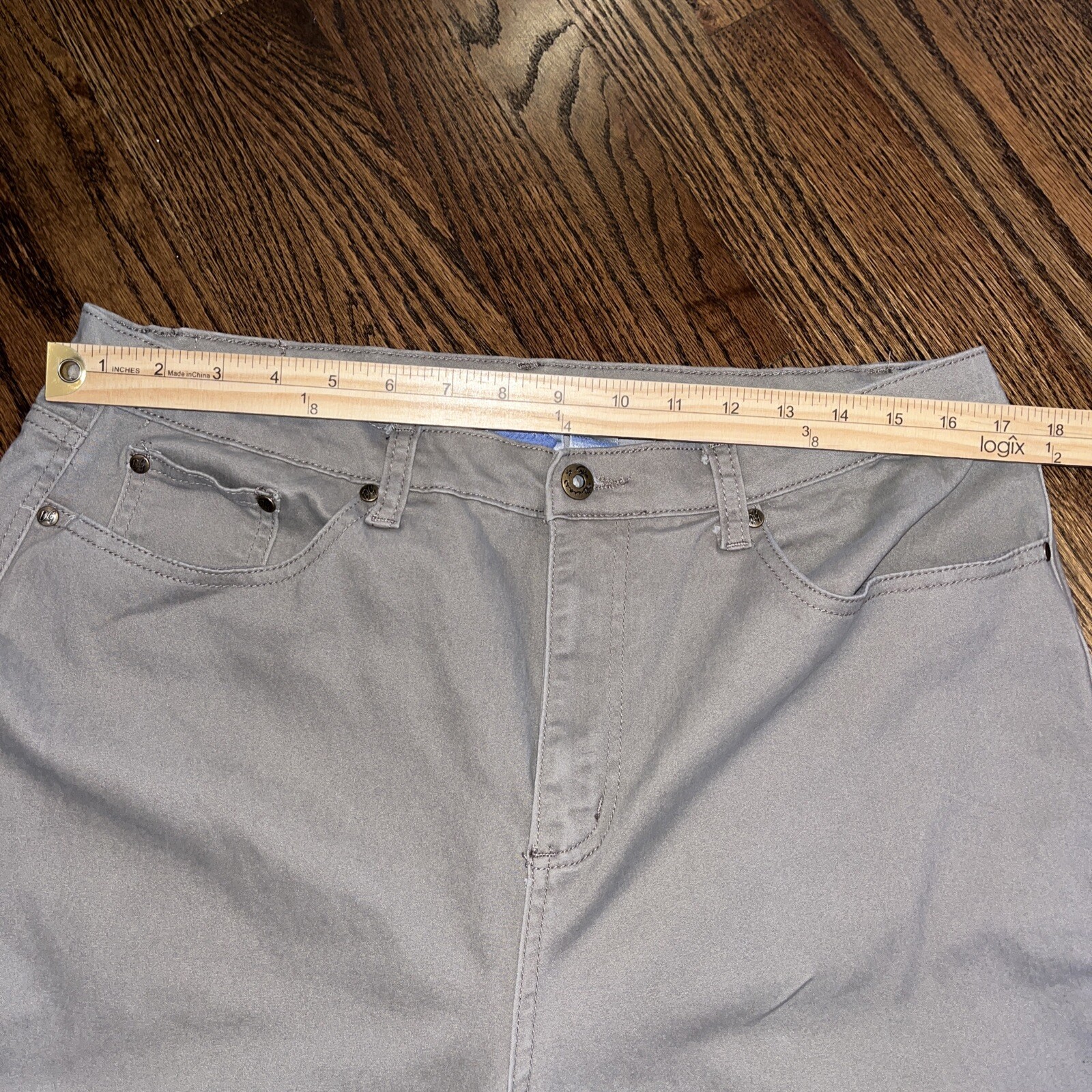 DG2 Diane Gilman Jeans Womens Size 14 Taupe/gray Stretch - View 6
