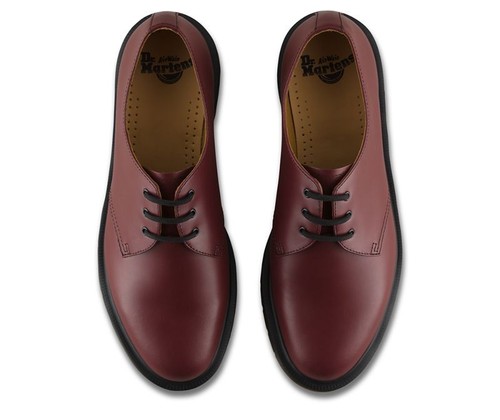Dr Martens 3 Hole 1461 PW Cherry Red Smooth - Picture 6 of 12
