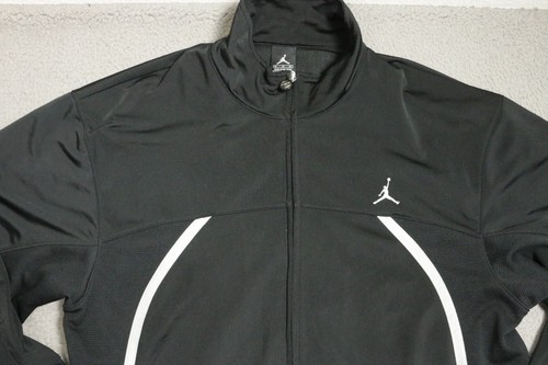 Jordan Jacket Mens Size Extra Large Black Full Zip With Pockets - Picture 2 of 13