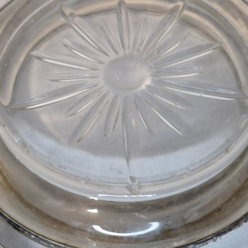 Frank M Whiting & Co (1896 - 1940) Sterling Silver and Glass Coasters 4 Inches - Picture 6 of 8
