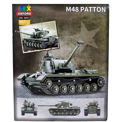 IMEX Oxford M48 Patton U.S. Main Battle Tank Brick Building Set