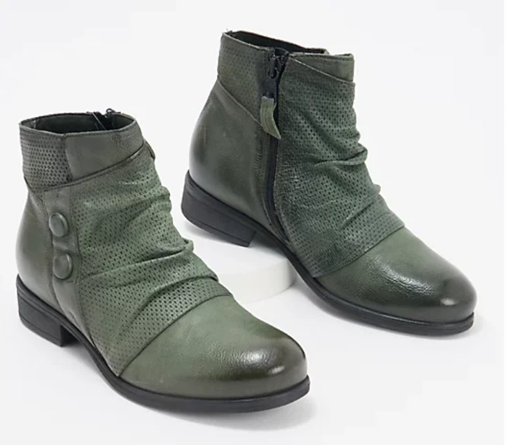 Forest green ankle best sale boots
