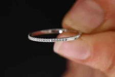 Stunning Modern Half Eternity Band In 950 Platinum With 0.11CT Lab-Grown Diamond