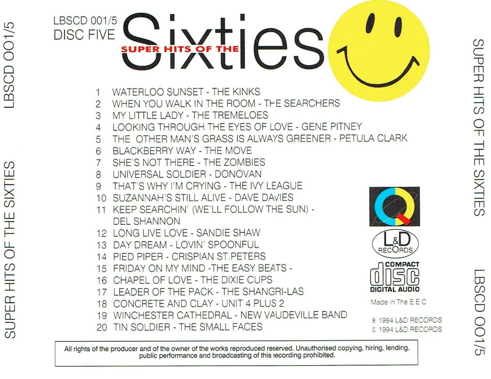 (CD) Super Hits Of The Sixties - The Tremeloes, The Move, The Easybeats, Kinks - Bild 2 von 2