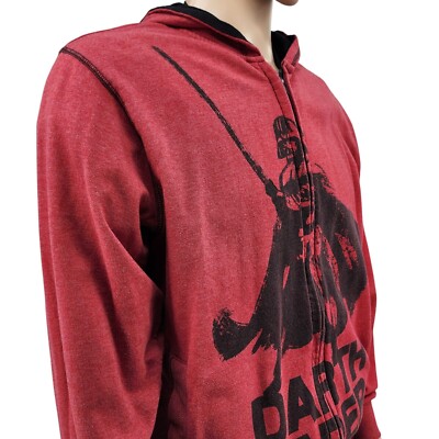 Star Wars Disney Store Darth Vader Red Hoodie Sweatshirt Unisex S