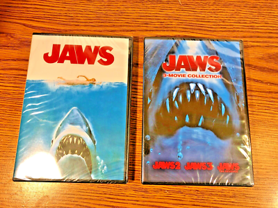 Jaws 1 2 3 4 DVD Lot Complete Movie Set Collection Horror New