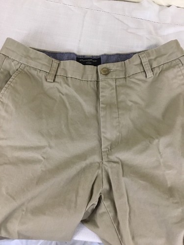 Banana Republic Mens Khakis Cotton Dawson Beige 32x28 1/2 - Picture 4 of 7