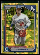 2024 Bowman Chrome Sapphire Edition Prospects Yellow /75 Elias Medina #BCP-183