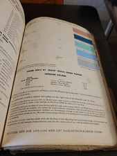 1958 DUPONT NASH HUDSON RAMBLER COLORS PAINT CHIP SWATCH SHEET BULLETIN NO 4