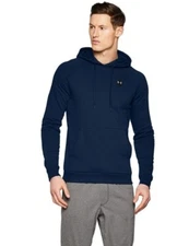 Under Armour Men's Navy Blue Rival Fleece Pullover Hoodie Size Small
